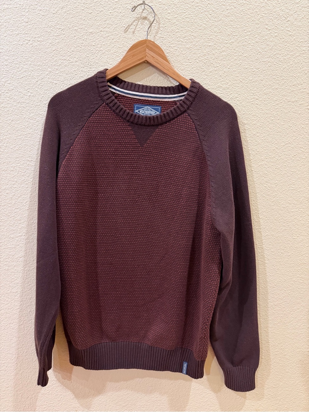 Men's Crewneck Sweater in Dark Brown